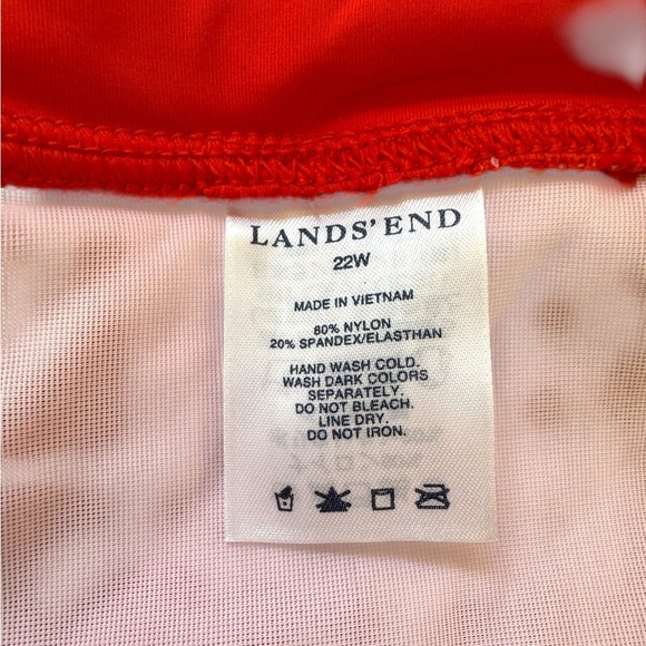 Lands' End Coral Plus Size Mini Swim Skirt Sz 22W NWOT - Picture 4 of 10